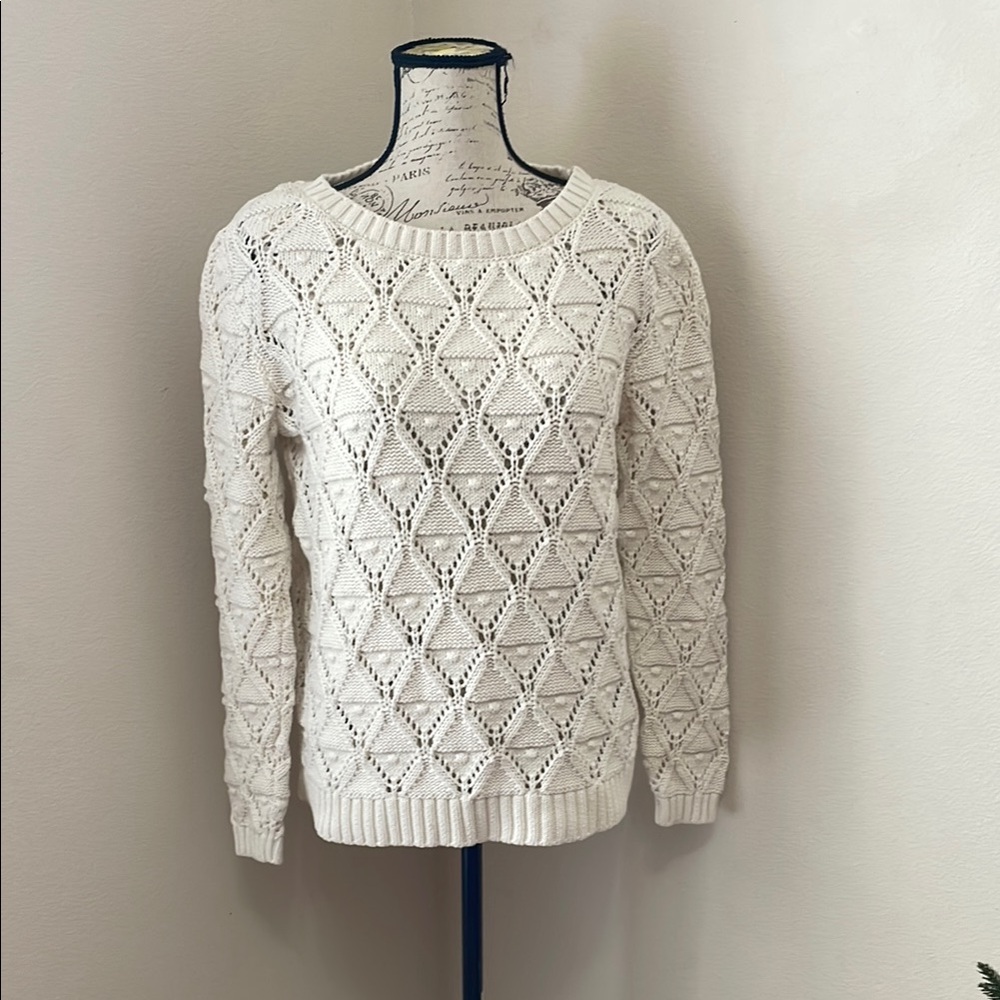 Tommy Hilfiger crochet knit sweater